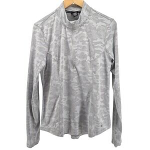Spyder Active Quarter Zip Camo Pullover Athletic Performance Top L Activewear